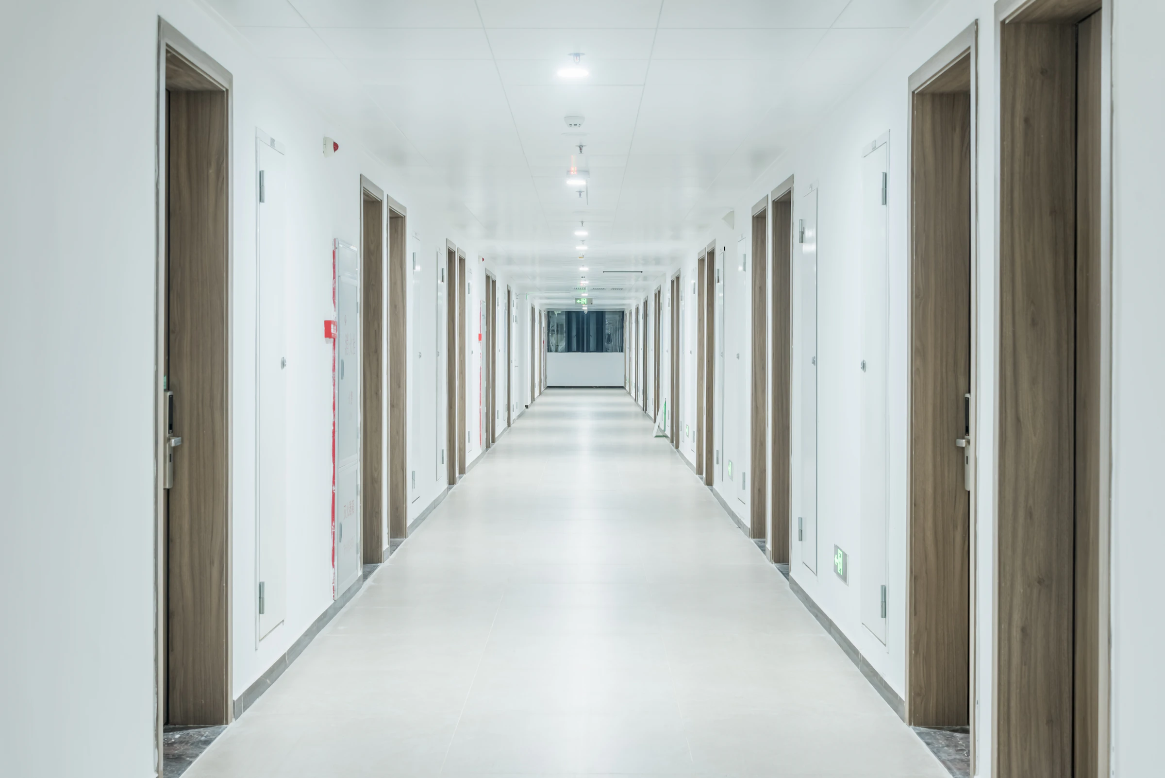 Clean communal hallway in a block of flats