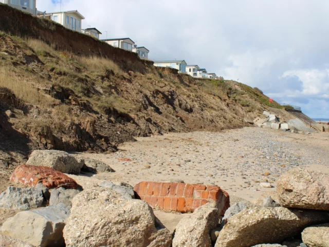 Hornsea beach and clifftop